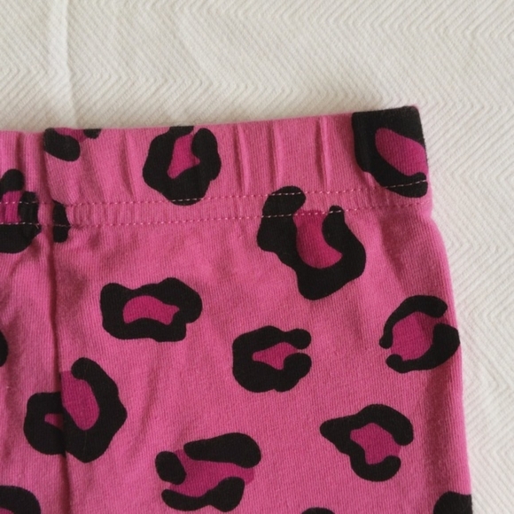 george pink leopard print biker cartwheel shorts 12 months baby girl - Picture 4 of 4